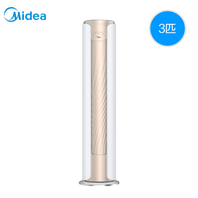 美的(Midea)空调KFR-72LW/N8MWA1舒适星大3匹 新一级焕新风 全直流变频 冷暖柜式圆柱 母婴无风感