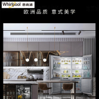 惠而浦(Whirlpool)嵌入式冰箱WRD7000WC合计2台十字对开门 526升全嵌入变频风冷无霜 第6感保鲜技术