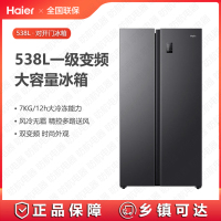 海尔(Haier)冰箱BCD-538WGHSSEDB9 对开门嵌入538L 一级双变频节能 精控多路送风 智+魔方视窗