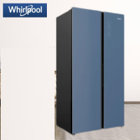 惠而浦(Whirlpool)BCD-551WDGBWL 星空系列 90°对开门 551L精细分储 变频风冷双循环 杜若蓝