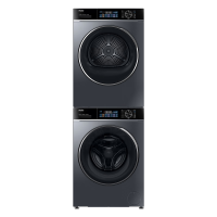 海尔洗烘套装XQG100-LEU58A2U1+GA100-S58A2U1精华洗2.0+双擎热泵烘干