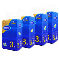 银鸽抽纸惠享三连包软抽家用130抽餐巾纸面巾纸餐厅4提12包