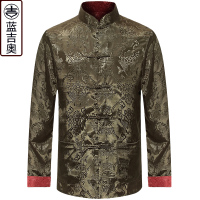 中老年人唐装男秋季上衣中山装古装爸爸爷爷老人衣服装中国风外套