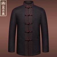 中老年唐装男春秋上衣中山装爸爸爷爷中国风老人衣服装中国风外套
