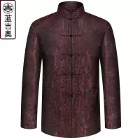 中老年唐装男秋季长袖上衣中式男装中山装中年爸爸爷爷中国风外套