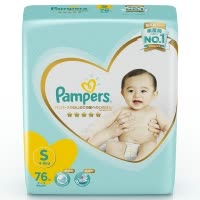 Pampers帮宝适一级帮纸尿裤小码S76片/包 空气纸尿裤婴儿透气尿不湿