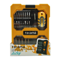 takama(高松)701034 33件螺丝刀套装精密多功能手机电脑维修工具 螺丝批套装带磁性