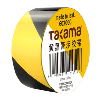 高松(takama)警示胶带(黄黑长22米宽60mm)602060/1卷