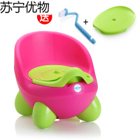 大号婴儿童坐便器女孩宝宝座厕所小孩小马桶幼儿男孩便盆尿盆尿桶 二代玫红(送刷子+坐凳盖)