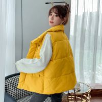 马甲女秋冬2020年新款宽松大码保暖加厚棉服背心马夹坎肩外套