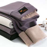 打底裤女裤秋冬季加绒加厚款高腰外穿显瘦大码灰色保暖裤紧身裤子