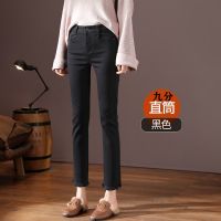 八分牛仔裤女春夏新款高腰显瘦九分韩版学生宽松chic黑色直筒裤女