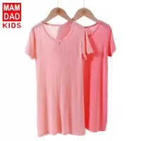 KIDS MAM&DAD夏季儿童连衣裙家居服短袖睡裙母女装亲子装睡衣