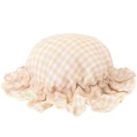 婴儿帽子纱布夏季薄款纯棉儿胎帽0-3-6-12个月男女宝宝太阳帽KIDS MAM&DAD
