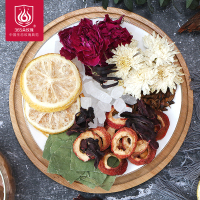 柠檬片荷叶茶纤体水果菊花减玫瑰花茶组合养生肥大麦茶叶10-60包