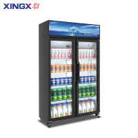 星星(XINGX) 568升冷藏展示柜双开门保鲜柜立式商用啤酒饮料柜 LGC-1000FS2