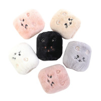 夏豹毛绒护袖可爱婴儿袖套婴幼儿女孩儿童套袖女女童手袖男孩保暖防寒