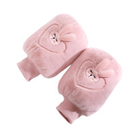 夏豹短款婴儿袖套婴幼儿女孩儿童套袖女女童毛绒护袖保暖手袖防寒防脏
