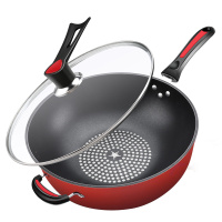 夏豹炒锅不粘锅铁锅炒菜锅电磁炉专用不沾平底锅具煤气灶适用通用