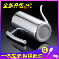 夏豹304不锈钢油壶厨房油罐壸装酱油瓶欧式防漏调料瓶大容量