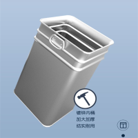 林剑翔 LJX021户外垃圾桶垃圾容器内桶垃圾内筒 银 垃圾筒
