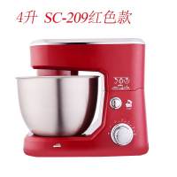 和面机家用小型活面厨师机打蛋机鲜奶机妖怪全自动揉面搅面商用 4升SC-209红色