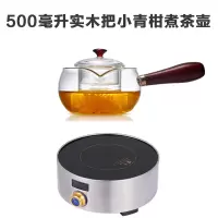 家用迷你煮茶电茶炉电陶炉妖怪1500W泡茶炉电陶茶炉烧水炉玻璃茶壶 浅绿色