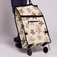 便携拖轮购物袋手提包布袋买菜车手拉包可折叠拖包带轮子旅行拉车买菜车小拉车折叠购物袋带轮子
