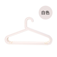 20个装轻便无痕衣挂衣架子衣柜塑料用多功能防滑卧室白色衣撑 白色 20个