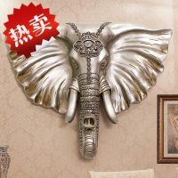 欧式大象头壁挂件壁饰墙饰客厅酒吧立体墙动物装饰品