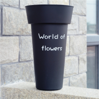薇艺花桶鲜花桶花店专用高档圆形塑料创意装饰花筒插花家用醒花桶