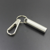 便携式不锈钢小号药盒钥匙扣胶囊瓶防水药罐密封仓随身急救收纳瓶