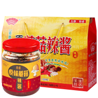 菌菇类酱菜辽都实在人原味蘑菇酱一盒8瓶（开学备在宿舍里，减少聚集）