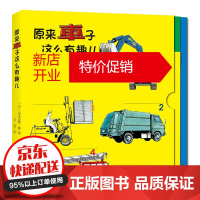 鹏辰正版原来车子这么有趣儿 山本忠敬 著 交通工具主题绘本开创者山本忠敬全手绘情景再现式绘本 书中涉及涂色