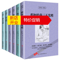 鹏辰正版正版双语世界名著6本 小王子/老人与海/名人传/鲁滨逊漂流记/假如给我三天光明/格列佛游记 中英文