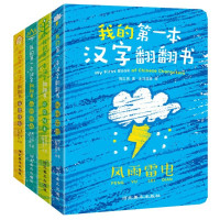 鹏辰正版我的第一本汉字翻翻书儿童启蒙认知汉字绘本游戏认知洞洞书绘本3-6岁幼儿宝宝看图识字卡