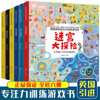 鹏辰正版6本英国神奇专注力训练游戏书 眼力大比拼 世界大不同 秘密大猜想 迷宫大冒险 逻辑大推理 游戏大闯关