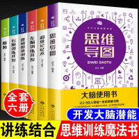 鹏辰正版大脑使用书全套6册天才大脑潜能开发正版儿童益智书逻辑思维训练左右脑全脑开发级记忆术思维导图数独书籍