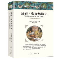 鹏辰正版汤姆索亚历险记正版青少版初中版人民文学出版社原版全译本中文完整版汤姆.索亚历险记世界文学名著