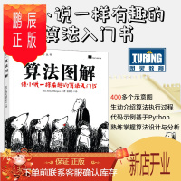 鹏辰正版算法图解 Python语言数据结构与算法分析 代码示例基于Python 基础算法设计与分析 像小说一