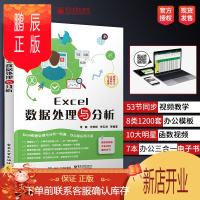 鹏辰正版excel教程书籍 Excel数据处理与分析 计算机应用基础 电子表格制作 excel函数公式大全
