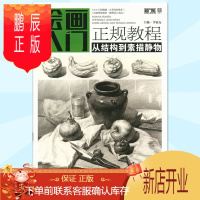 鹏辰正版敲门砖绘画入门正规教程从结构到素描静物 零基础学素描静物 临摹范画 结构素描静物基础教程教材书 专业