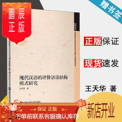 鹏辰正版 现代汉语的评价语法结构模式研究 王天华 哈尔滨工程大学出版社