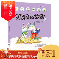 鹏辰正版正版 笨狼的故事注音版 坐到屋顶上(全彩美图) 汤素兰 湖南少年儿童出版社 97875