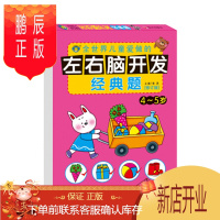 鹏辰正版正版 河马文化 左右脑开发经典题4-5岁 童书 智力开发 益智游戏 少儿读物 明天出版社