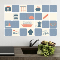 厨房防油贴纸耐高温防水防油烟贴纸橱柜灶台瓷砖油烟机墙贴画PVC自粘墙纸卫生间壁纸墙面墙壁装饰玻璃贴膜