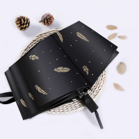 为伴 格子黑胶加大加固三折晴雨伞 男超大号雨伞 创意折叠三折伞女