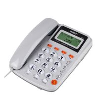 8018灰色[无免提] 8018电话机座机老式固定电话家用时尚创意座式电信有线坐机
