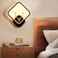 LED 北欧壁灯创意简约现代客厅灯房间卧室走廊过道楼梯床头墙灯饰