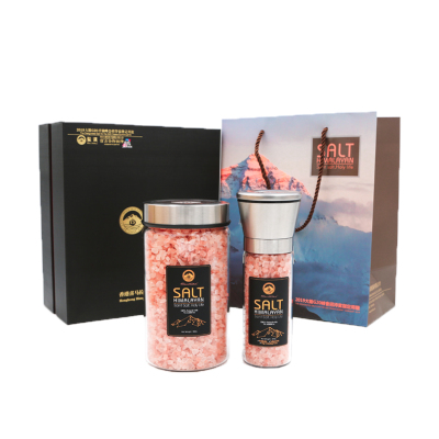 SainDak圣达喜马拉雅玫瑰盐低钠无碘海盐980g+220g礼盒装